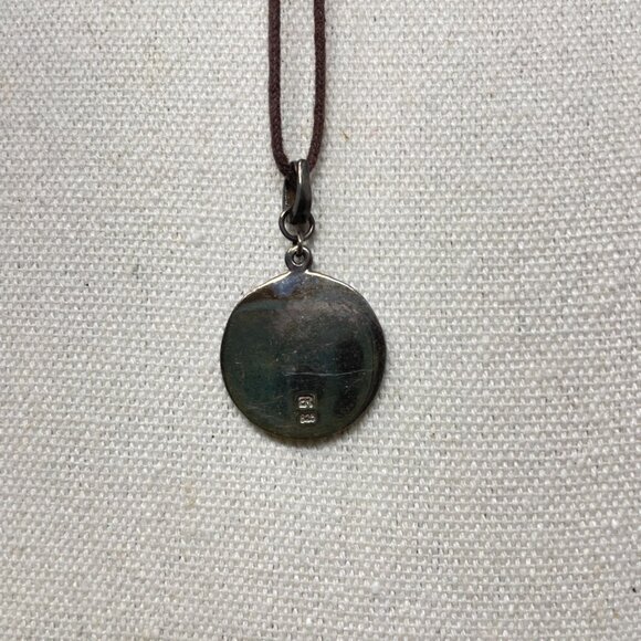 Banana Republic Virgo‎ Zodiac Disc Necklace Marked Sterling Silver Pendant - Picture 5 of 8